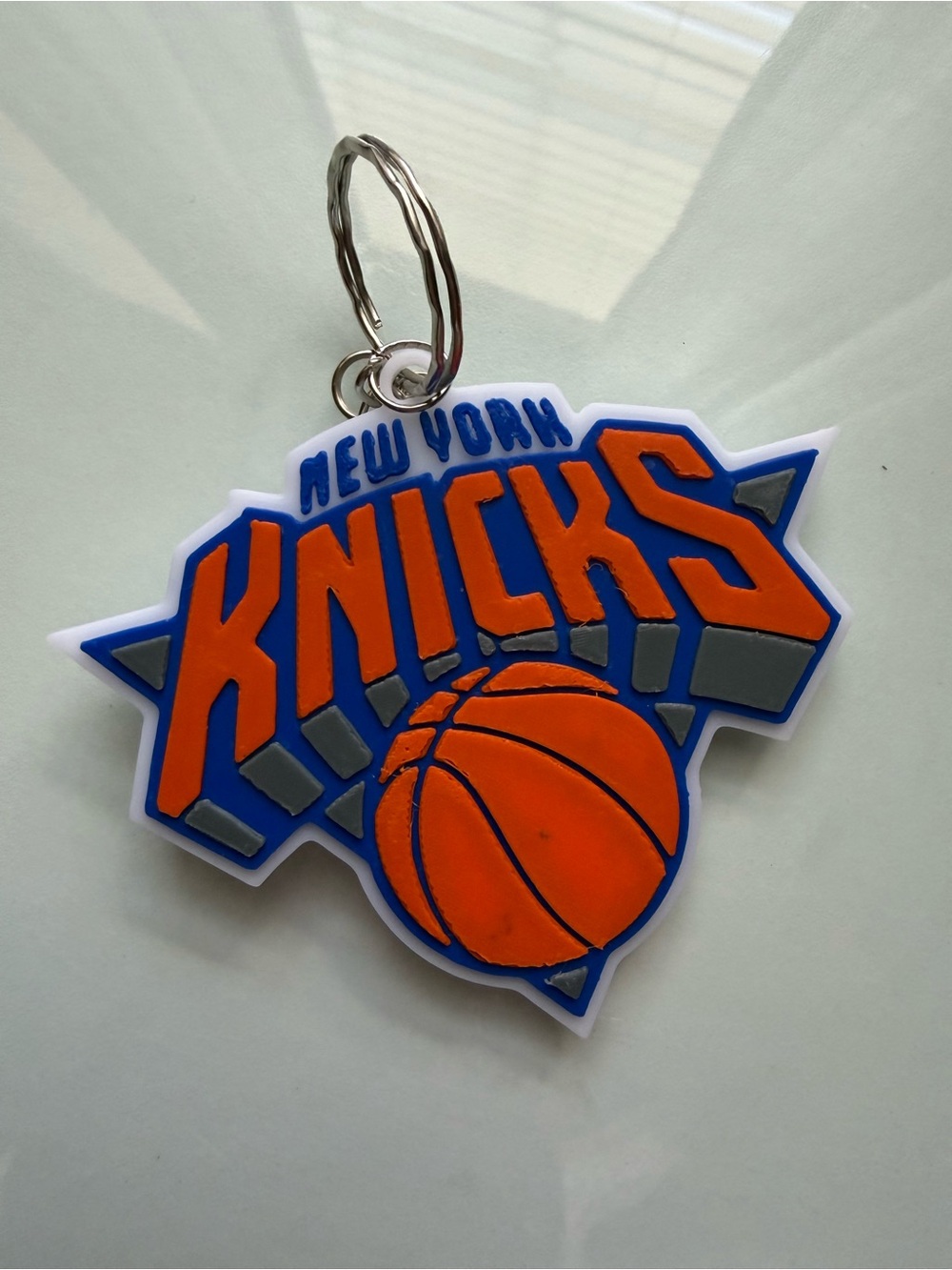 New York Knicks Orange & Blue Keychain